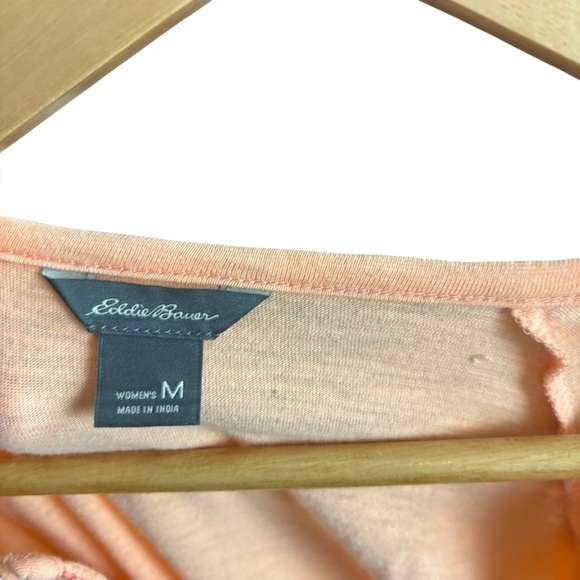 Eddie Bauer Peach Relaxed v-neck Blouse - Picture 3 of 4